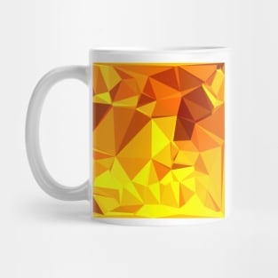 Gold Yellow Banana Abstract Low Polygon Background Mug